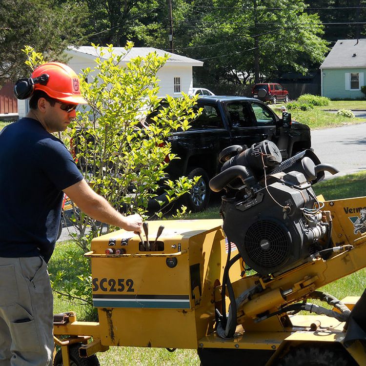 Working digging with a machine
